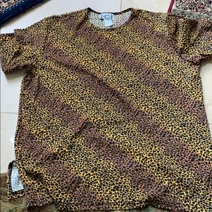 cheetah print top stretchy